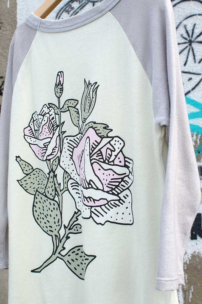 Roses Vintage Raglan Tee - Bam Kids