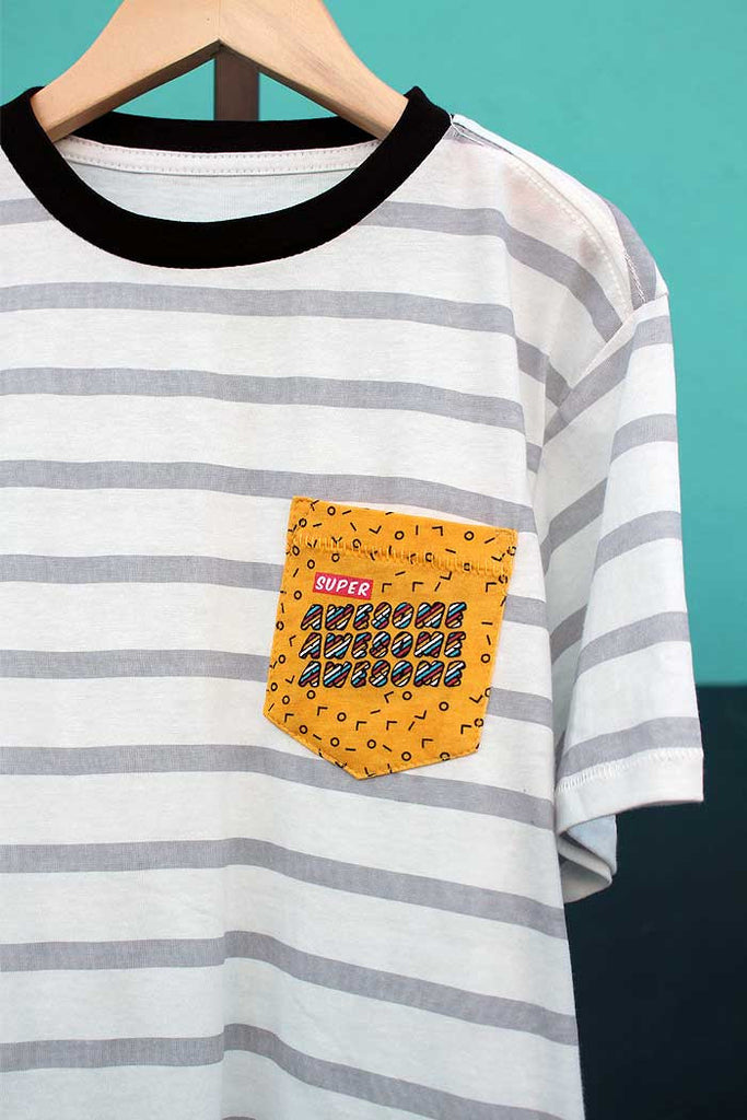 Awesome Chest Pocket Tee - Bam Kids