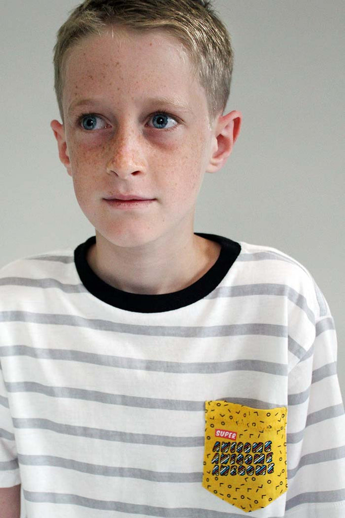 Awesome Chest Pocket Tee - Bam Kids