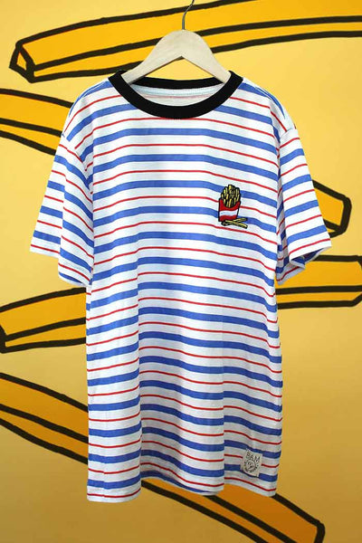 Striped French Fries Tee - Bam Kids