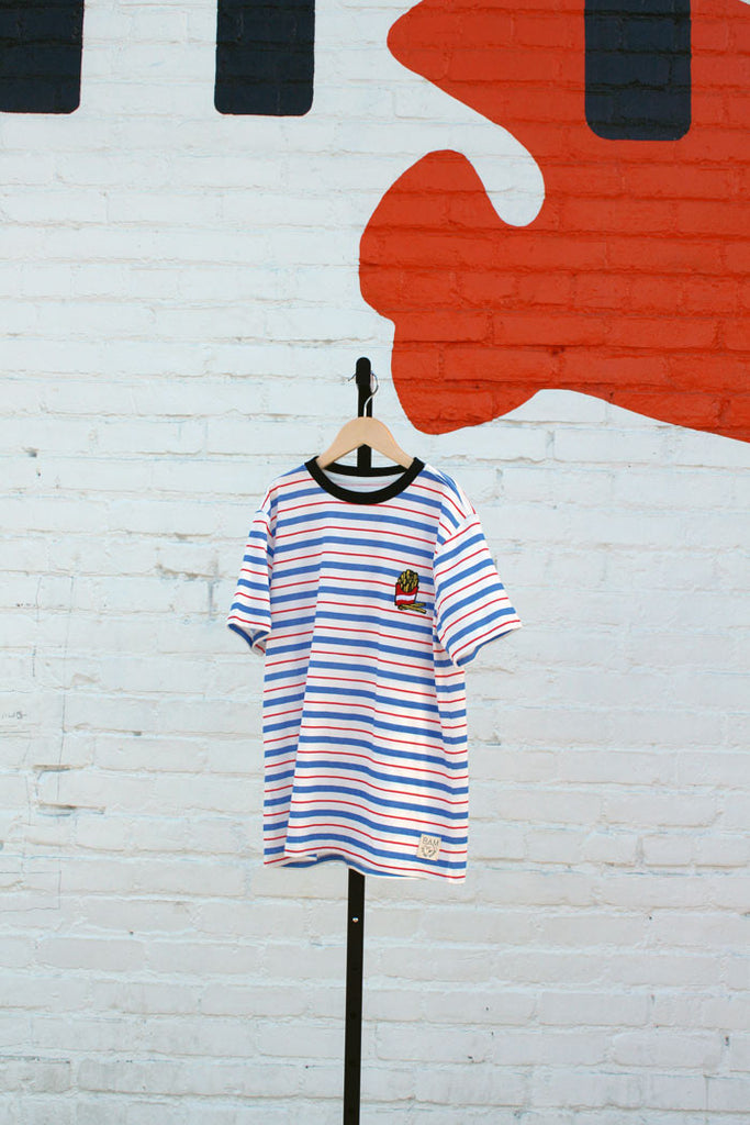 Striped French Fries Tee - Bam Kids