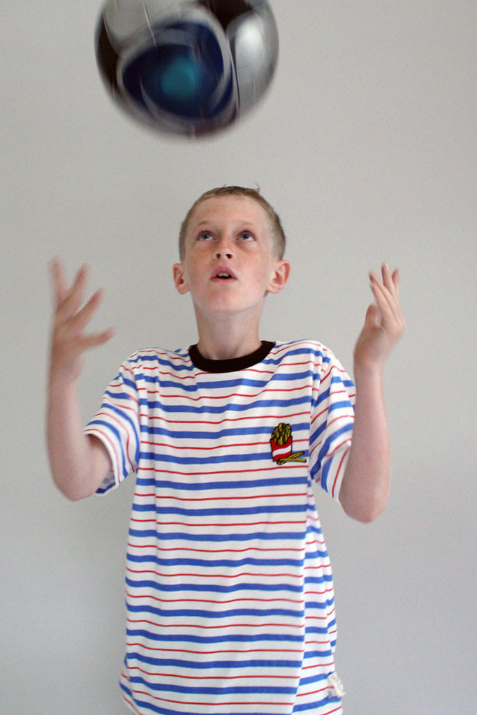 Striped French Fries Tee - Bam Kids