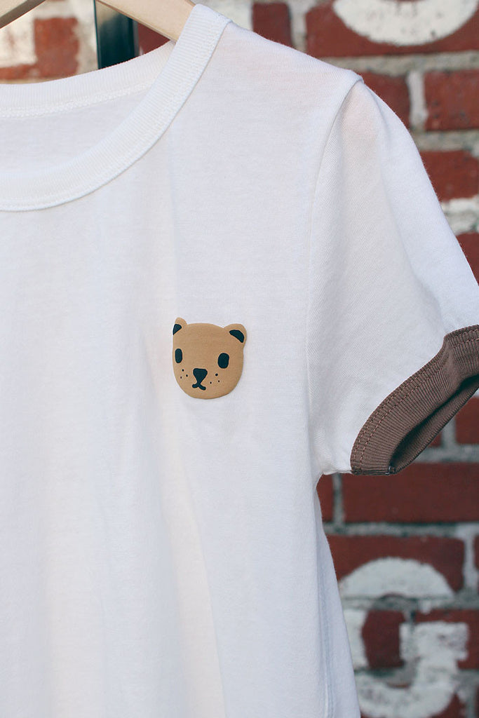 Teddy Bear Vintage Ringer Tee - Bam Kids