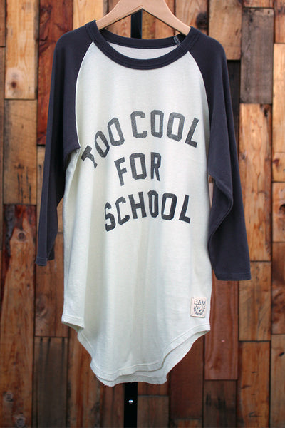 Too Cool Vintage Raglan Tee - Bam Kids