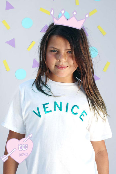 Venice Embroidery Tee | Boys - Bam Kids