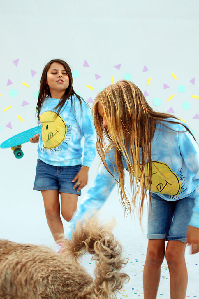 We Are Young Tie Dye Sweatshirt - Bam Kids