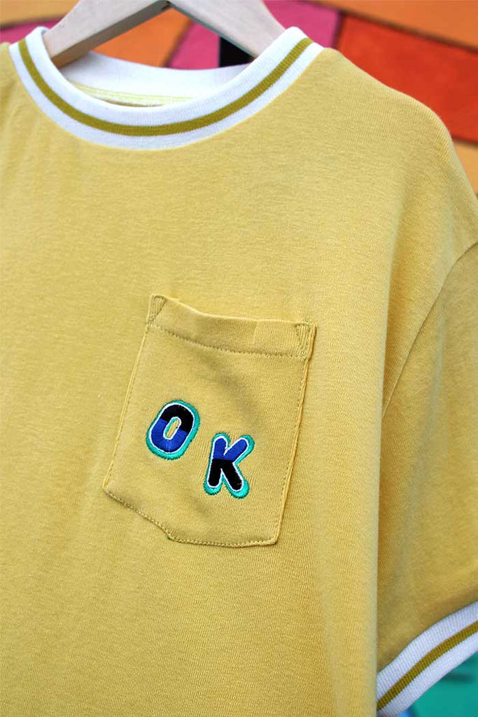 OK Athletic Vintage Ringer Tee - Bam Kids